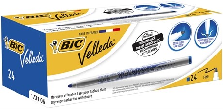 Whiteboardpenna BIC Blå 24-pack