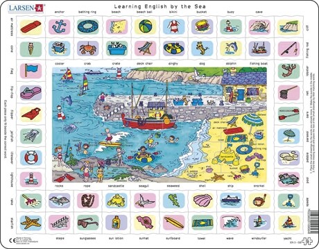 Pussel - English Learning puzzle 3 – By the sea