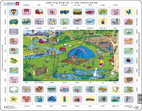 Pussel - English Learning puzzle 4 – In the countryside