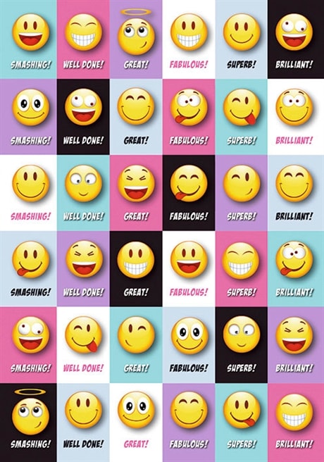 Stickers English Happy Face