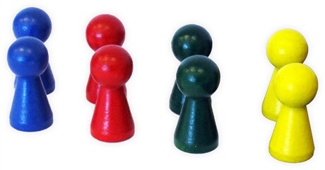 Spelpjäser stora / 8-pack