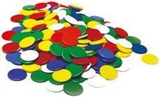 Spelpjäser runda / 50-pack