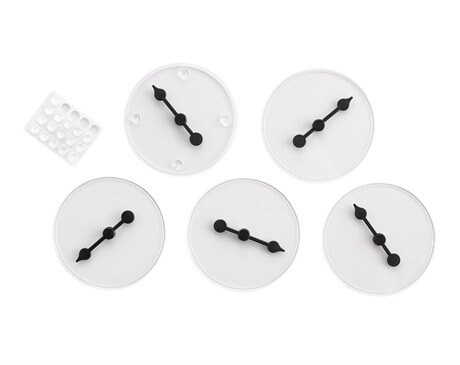 Snurra genomskinlig / 5-pack