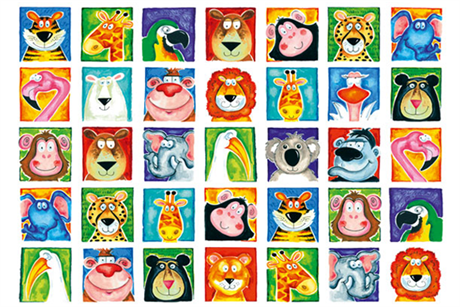 Stickers Glada djur