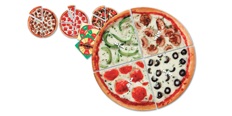 Pizza med bråk