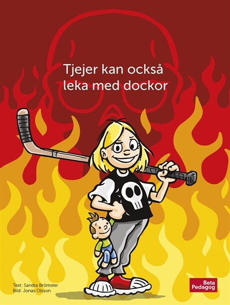 Tjejer kan också leka med dockor