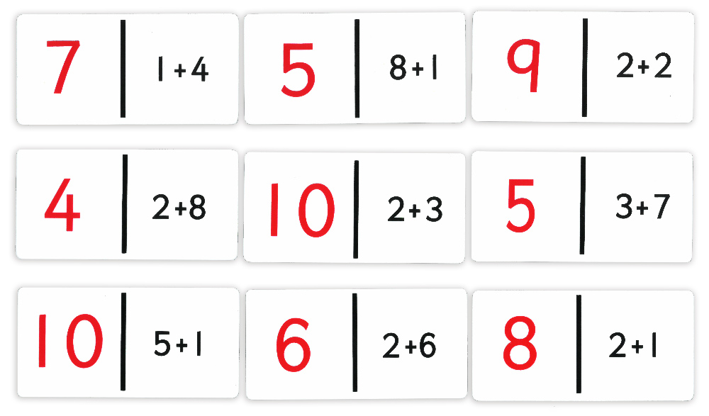 Domino - addition 1-10