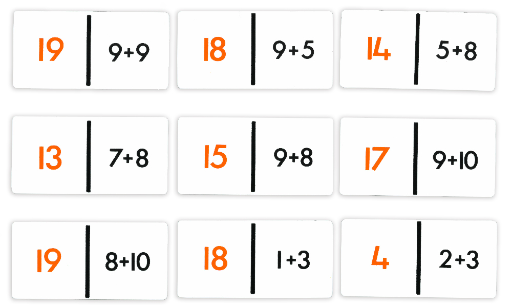 Domino - addition 1-20