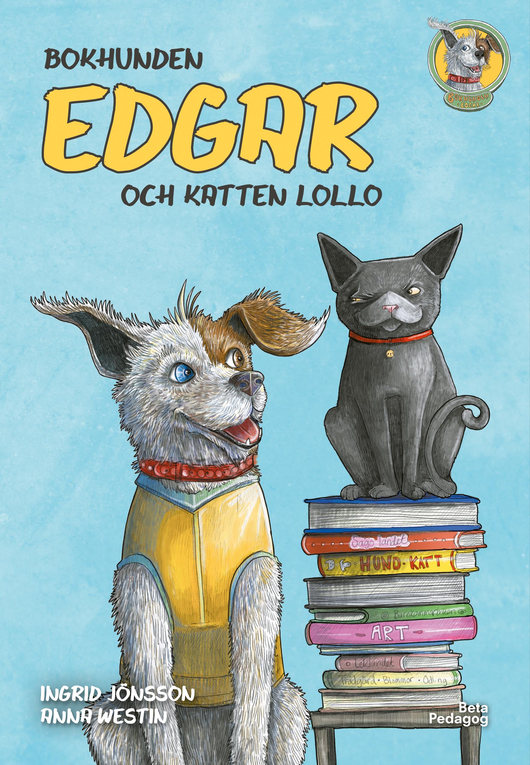 Bokhunden Edgar och katten Lollo