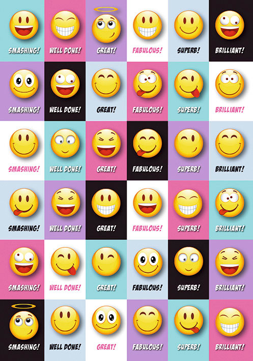 Stickers English Happy Face
