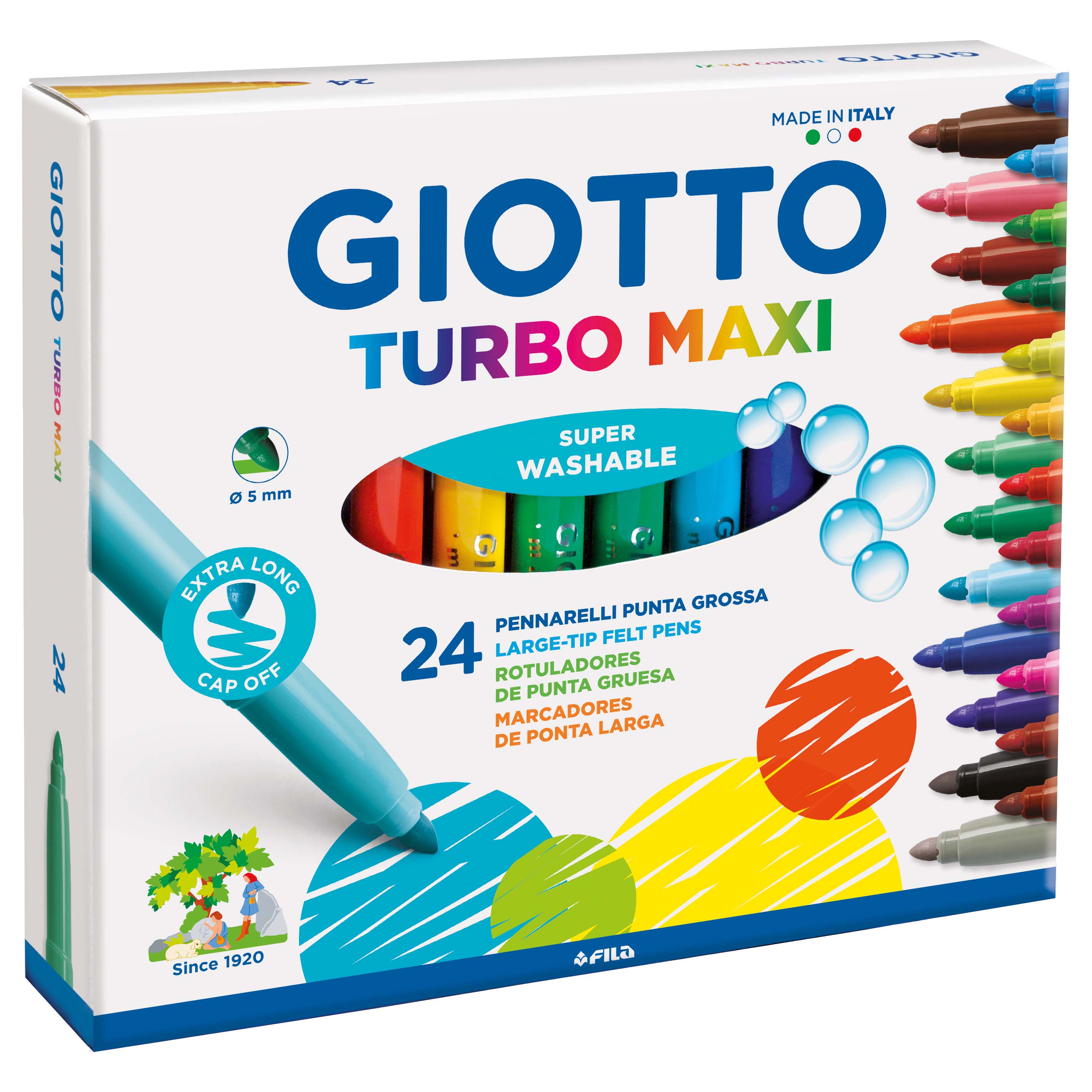 Tuschpenna Giotto Turbo / 24-pack