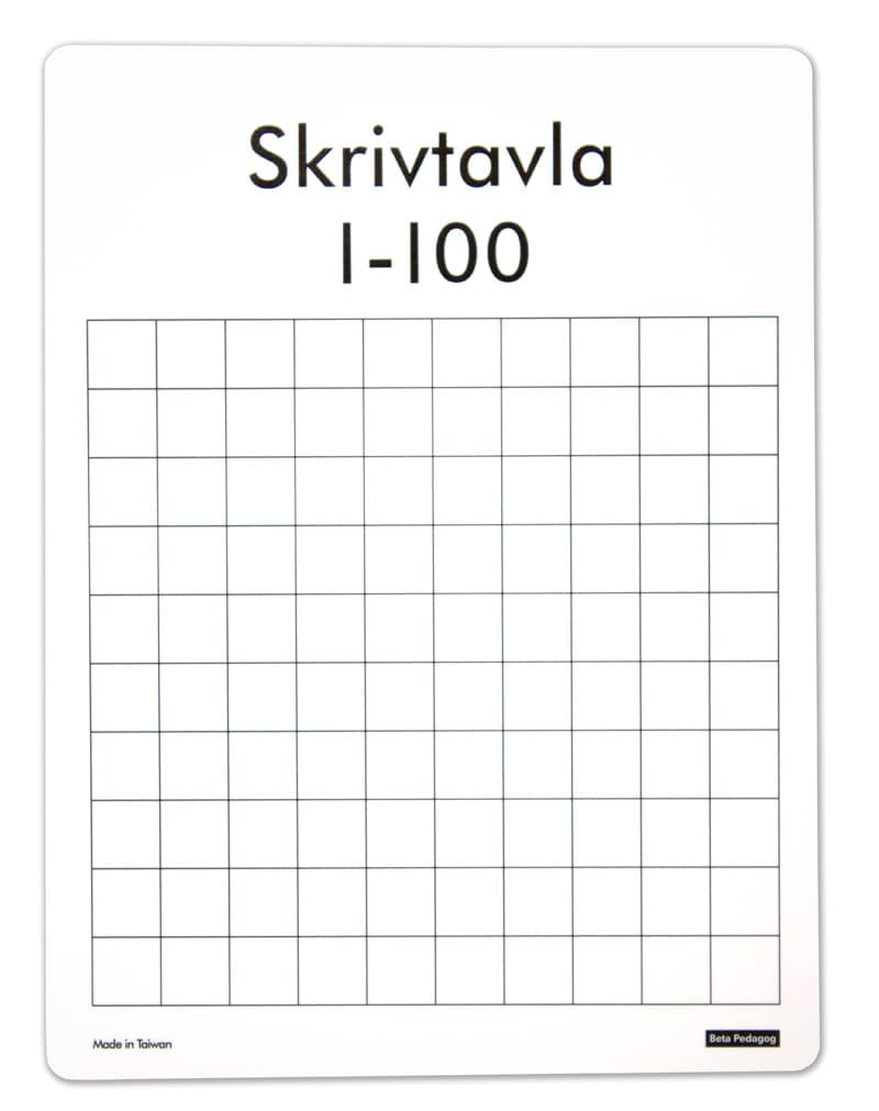 Skrivtavla 1–100 / 30-pack