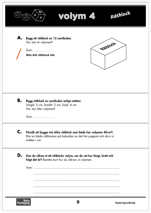 Centikuben Tips och idéer