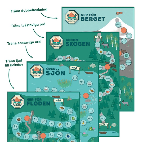 Djurens äventyr Lästräningsspel