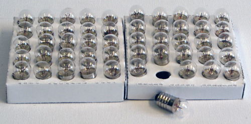 Glödlampor 2,5 volt / 50-pack