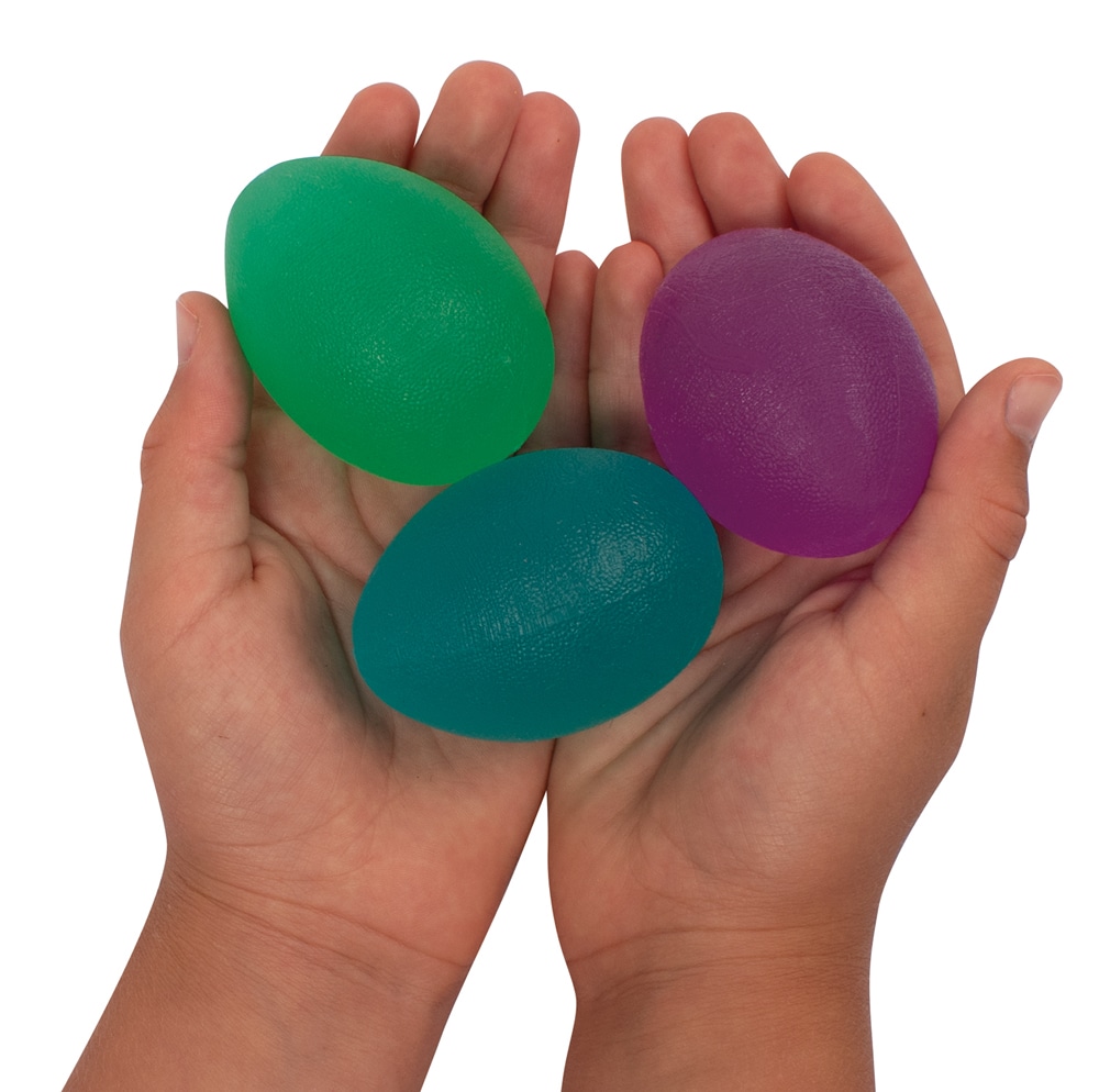 Stressbollar, äggformade 3 st