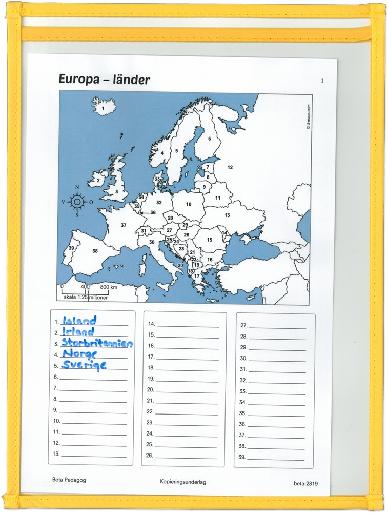 Kartor Europa Knep och knåp