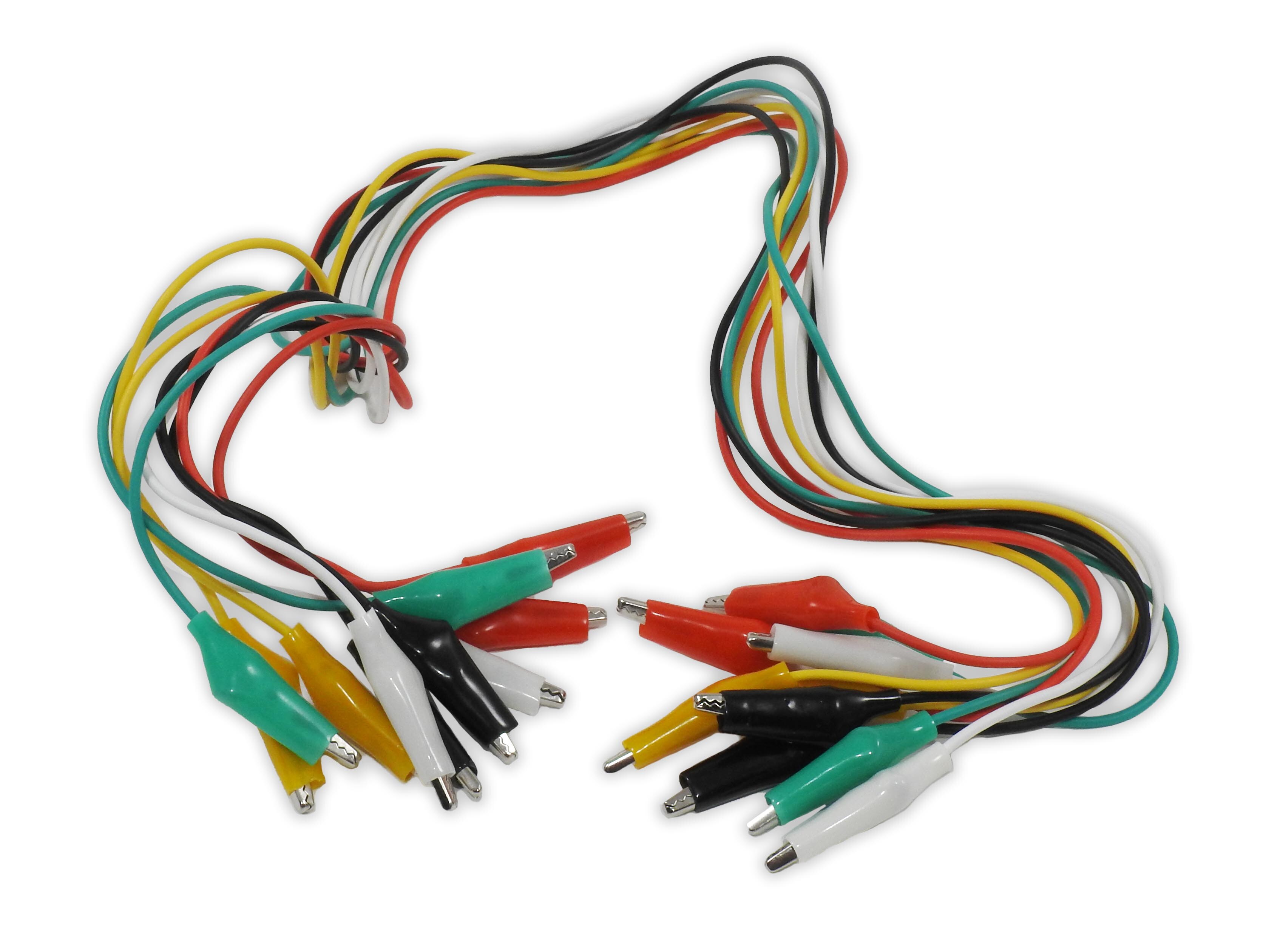 Krokodilkablar / 10-pack