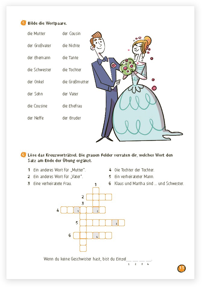 Deutsch lernen mit Spielen und Rätseln 1