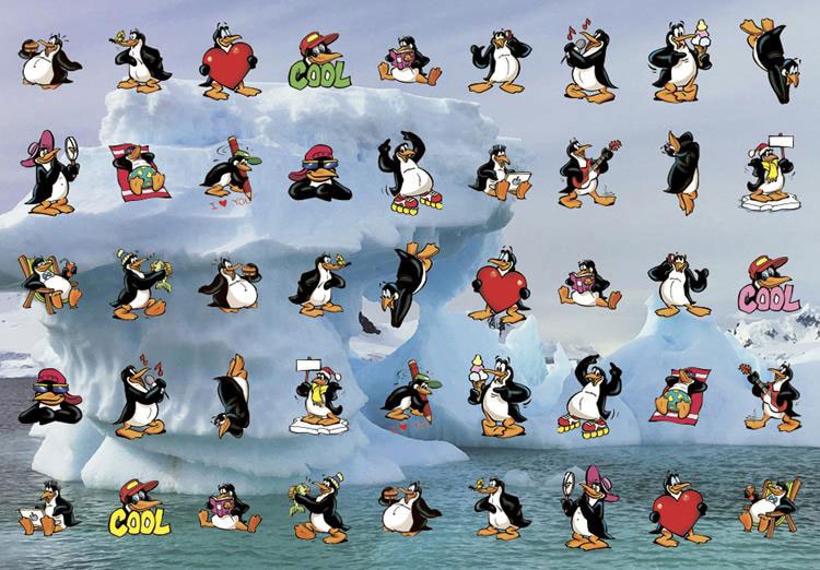 Stickers Pingviner