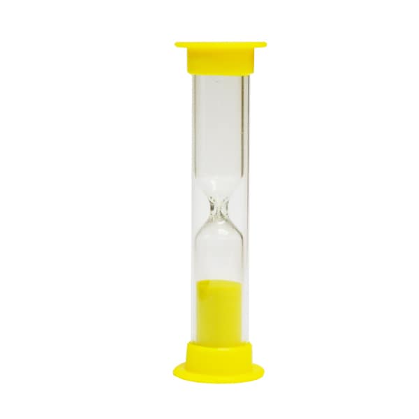 Timglas litet 3 min (gul)