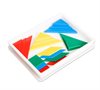 Tangram i plast, 4 färger