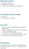 STICKSPÅRET Lärarhandledning