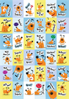 Stickers English Happy Dog