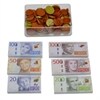 Mynt och sedlar blandade